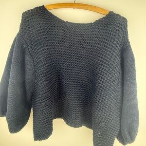Skylar + Madison Black  Knit Sweater